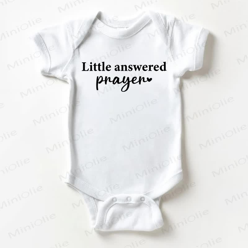 LITTLE ANSWERED PRAYER Baby White Bodysuit - White - 18-24M - image 1