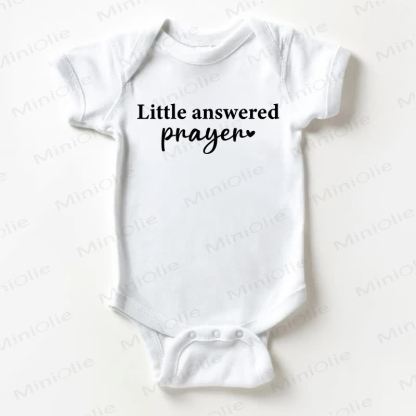 LITTLE ANSWERED PRAYER Baby White Bodysuit - White - 18-24M - image 1