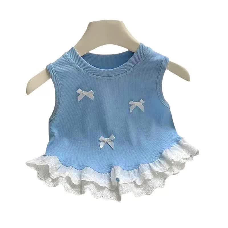 Toddler Girl Bow Lace Tank - image 7