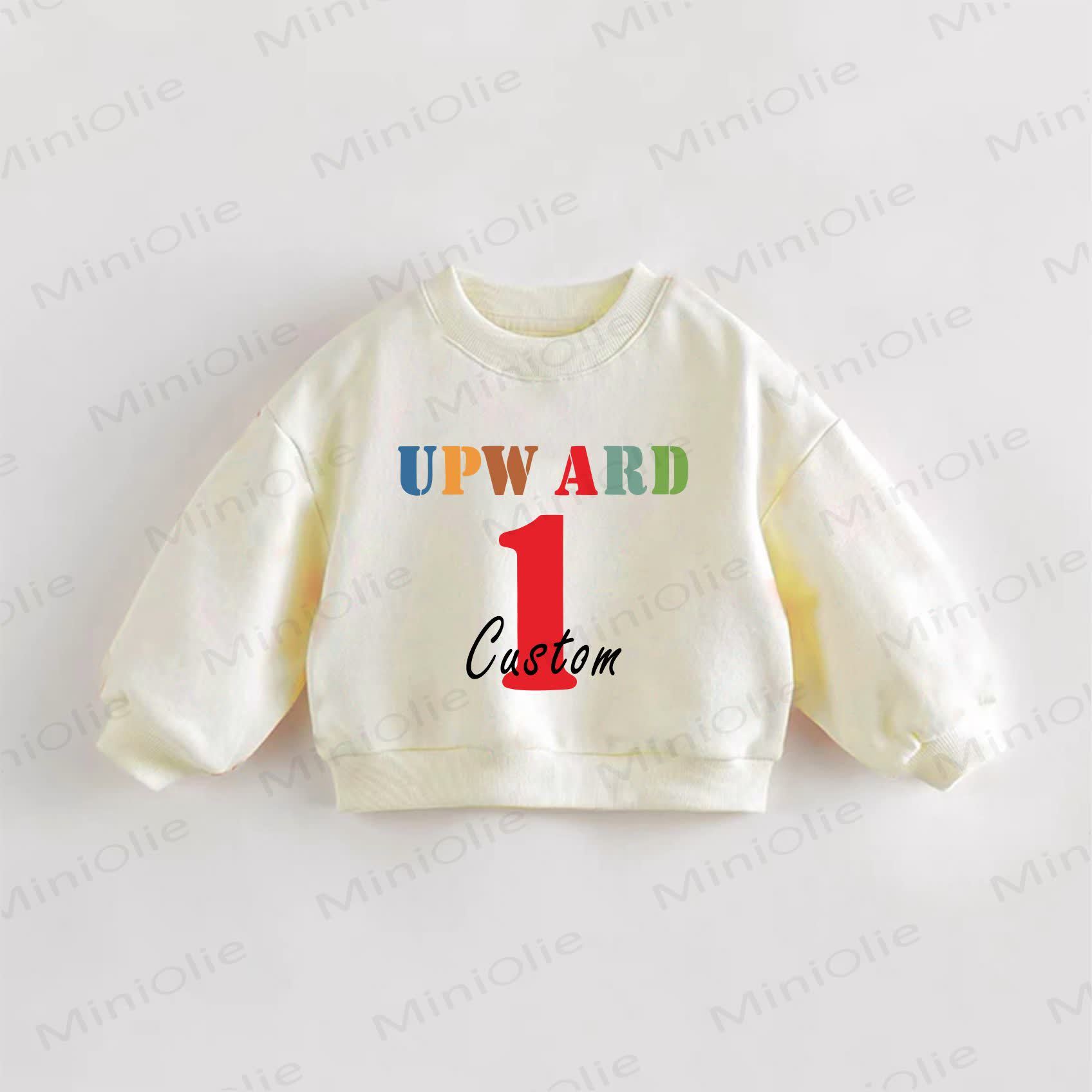 Custom Name Baby Sweatshirt with Bithday Age - image 1