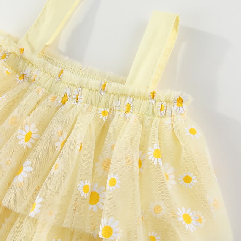 Toddler Daisy Tulle Layered Dress - image 15