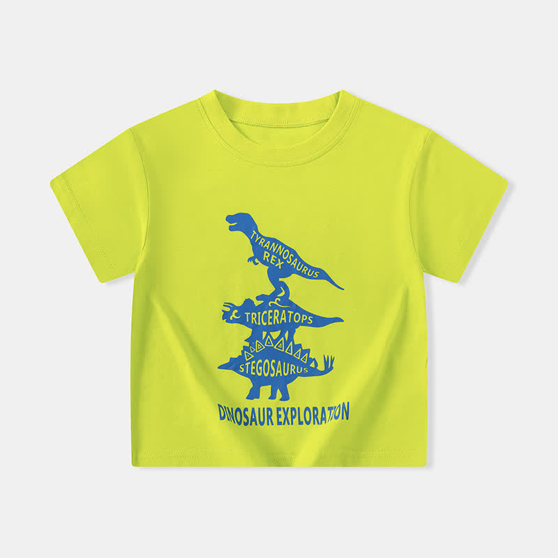 DINOSAUR EXPLORATION Kid Boy T-Shirt - Fluorescent Yellow - 10Y - image 12