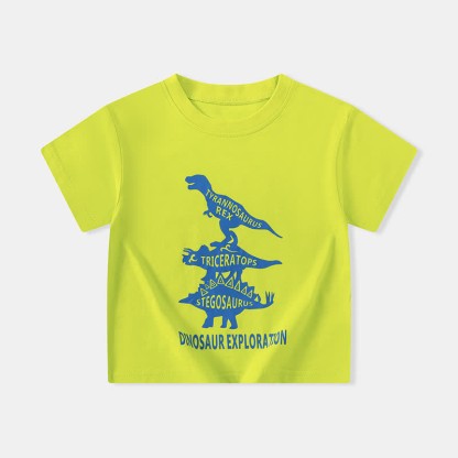 DINOSAUR EXPLORATION Kid Boy T-Shirt - Fluorescent Yellow - 10Y - image 12