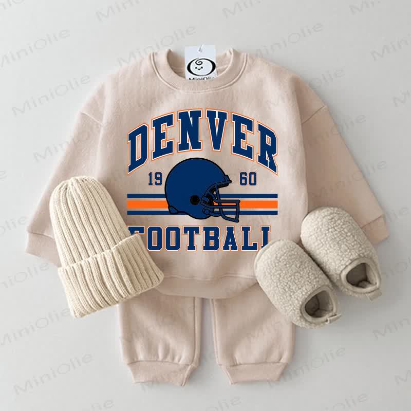 DENVER FOOTBALL 1960 Baby Sweatshirt 2-piece Set - Beige - 2-3T - image 3