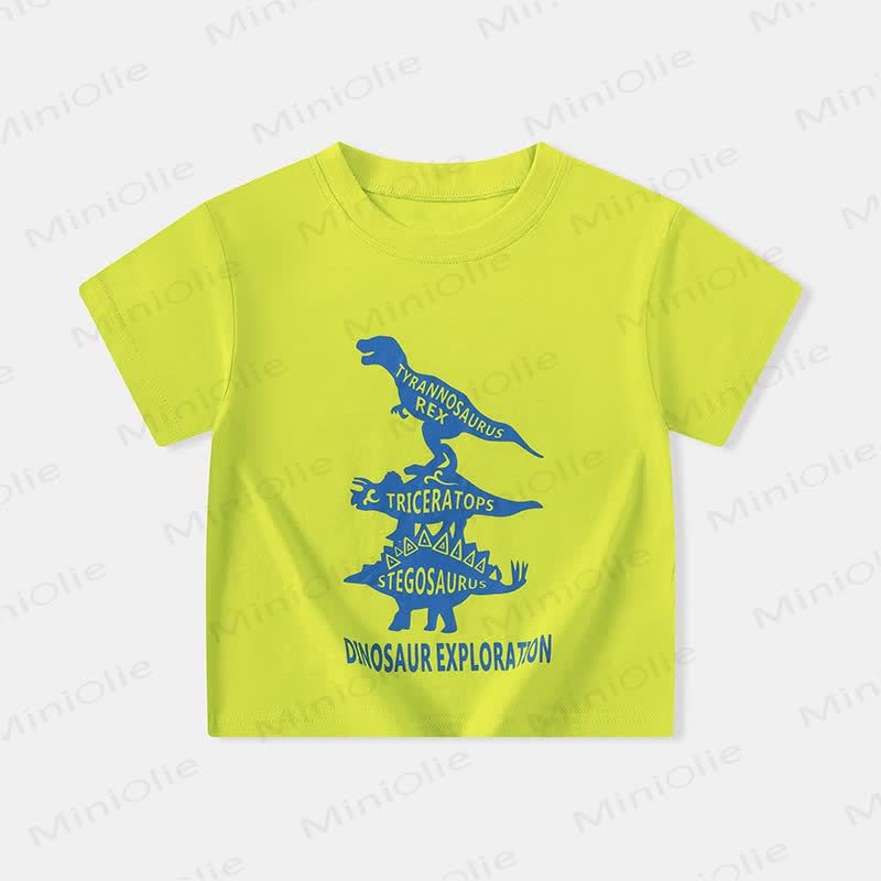 DINOSAUR EXPLORATION Kid Boy T-Shirt - Fluorescent Yellow - 10Y - image 12