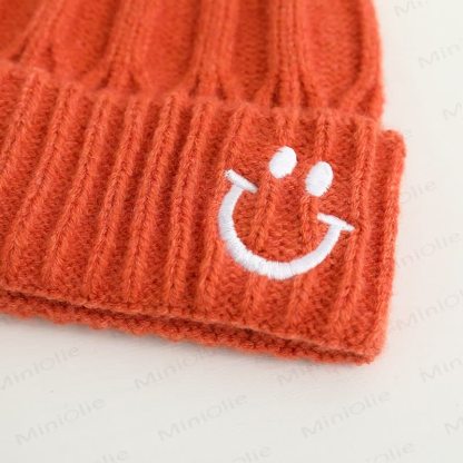 Baby Embroidered Smile Knitted Beanie - image 14