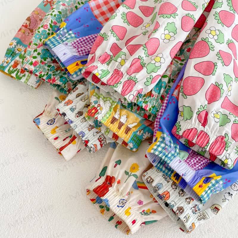 Toddler Colorful Bear Flower Strawberry Pants - image 10