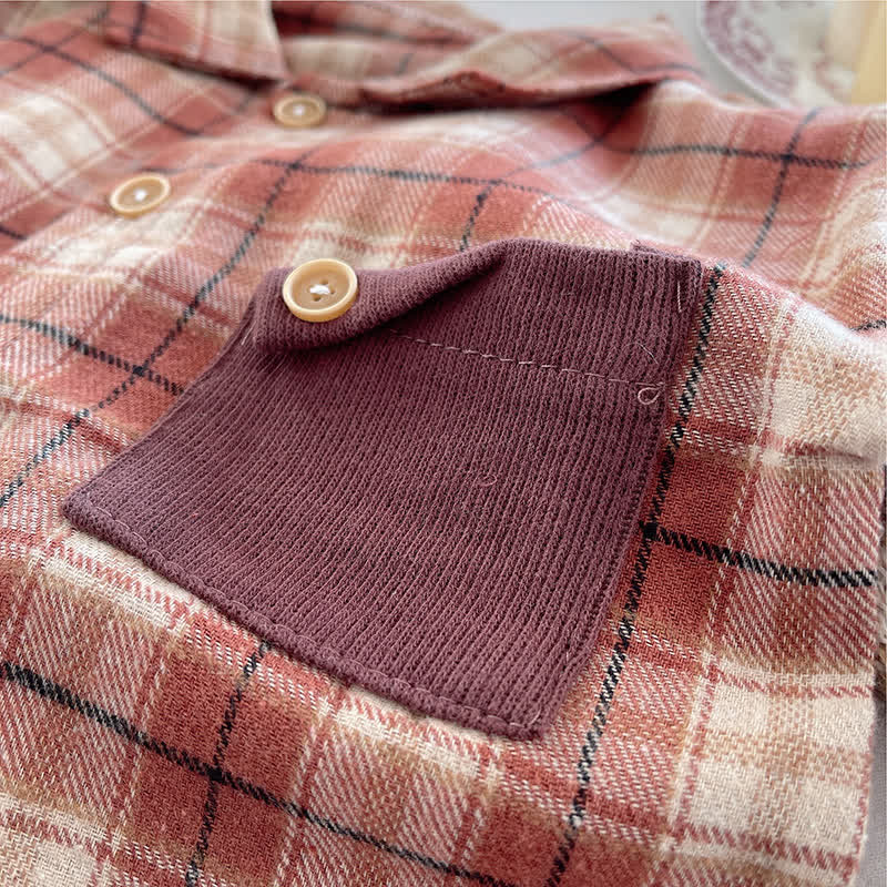 Baby Toddler Boy Plaid 2-piece Set - image 7