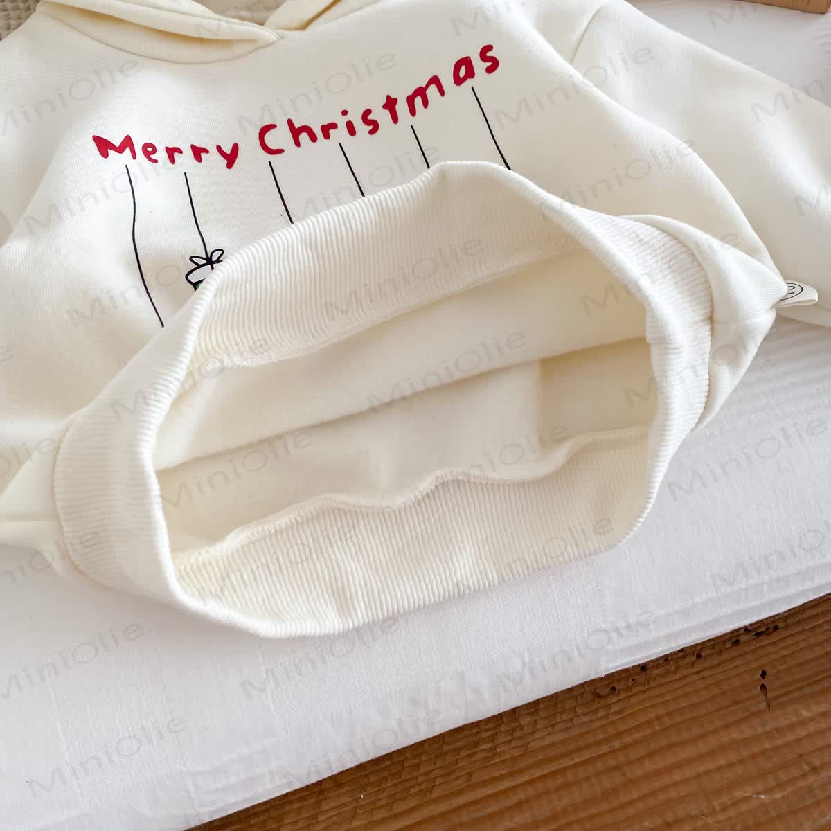 MERRY CHRISTMAS Baby Snowman Elk Santa Claus Hoodie - image 10