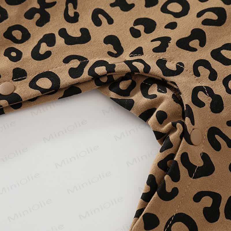 Baby Leopard Print Top and Pants Pyjama 2-piece Set - image 4