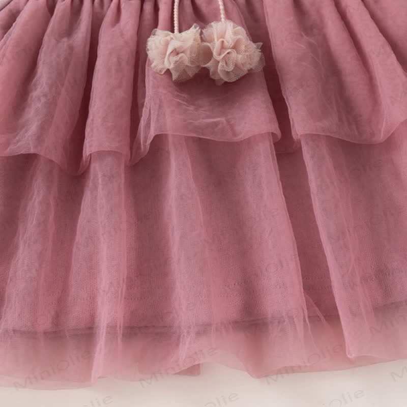 Baby Toddler Girl Pink Layered Tulle Top and Pants 2-piece Set - image 4