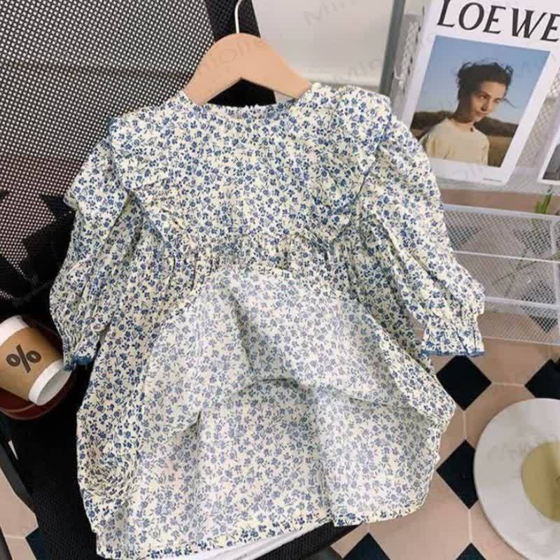 Toddler Girl Ditsy Floral Dress and Denim Jacket 2-piece Set - image 8