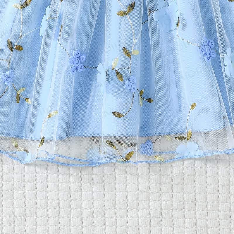 Toddler Flower Bow Tulle Charming Dress - image 22