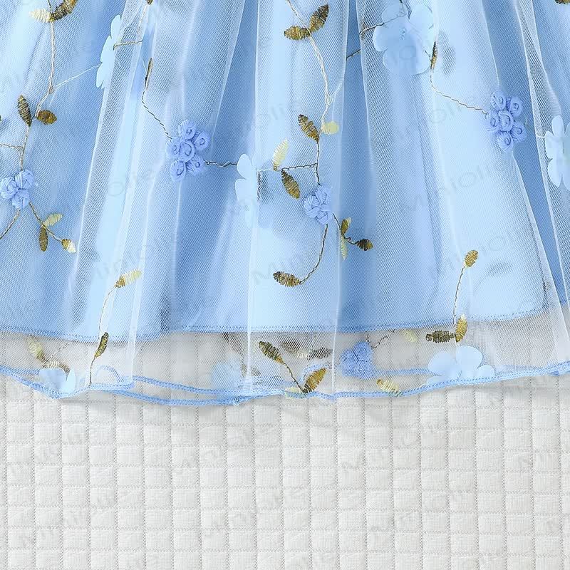 Toddler Flower Bow Tulle Charming Dress - image 22