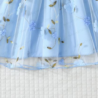Toddler Flower Bow Tulle Charming Dress - image 22