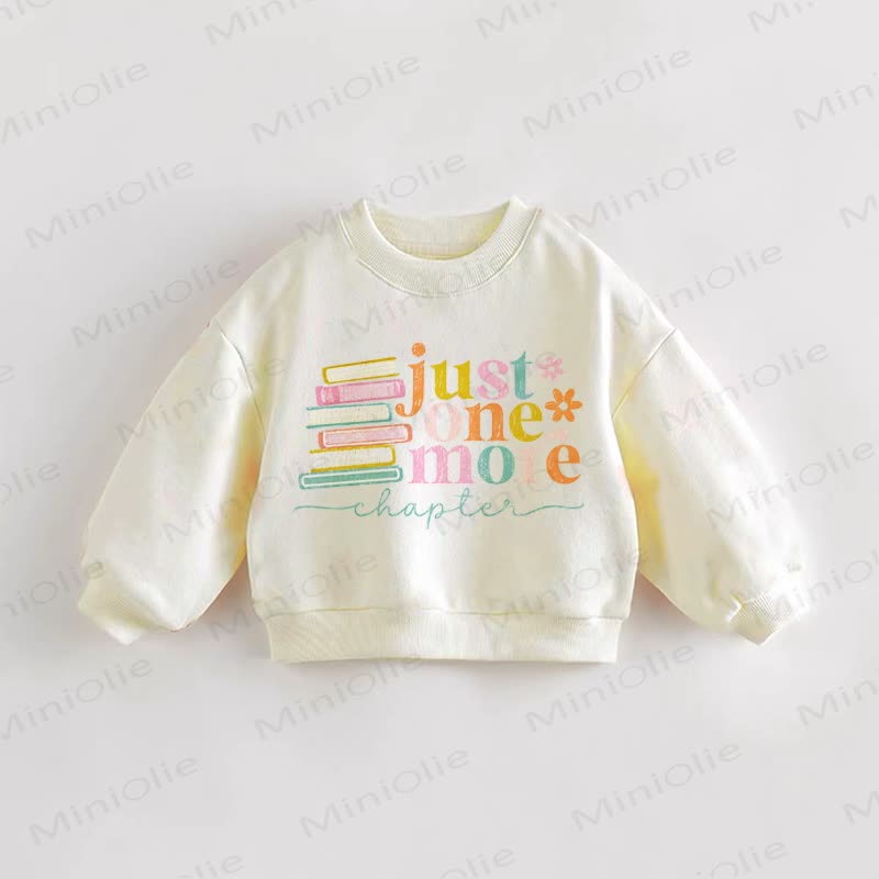 JUST ONE MORE Baby Toddler Books Cream Sweatshirt - Cream - 3-5T - image 1