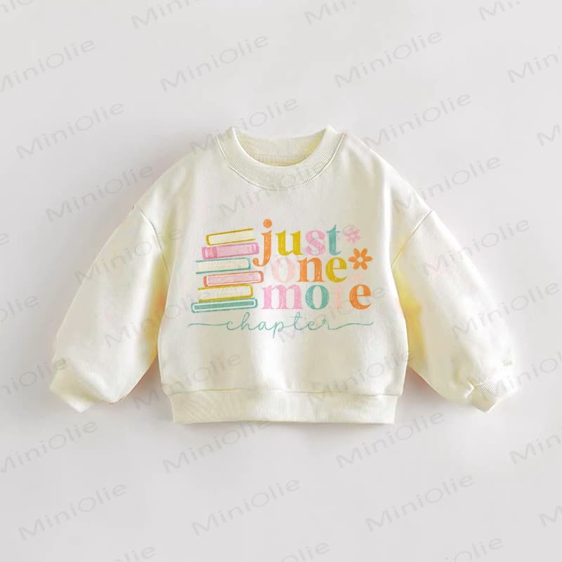 JUST ONE MORE Baby Toddler Books Cream Sweatshirt - Cream - 3-5T - image 1
