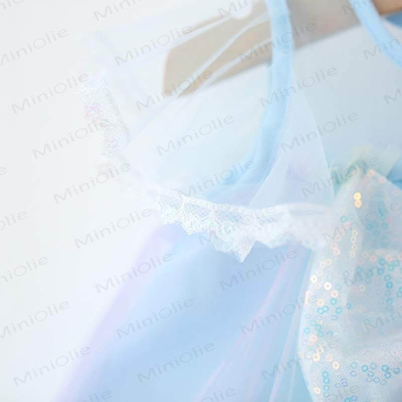 Toddler Glitter Bow Mesh Charming Dress - image 14