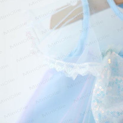 Toddler Glitter Bow Mesh Charming Dress - image 14