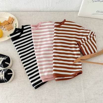 Toddler Striped Base Layer Casual T-Shirt - image 8