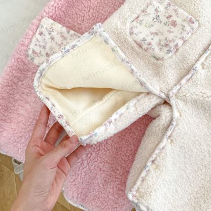 Baby Floral Bunny Ear Hooded Romper - image 13