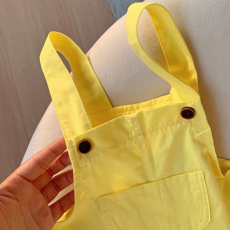 Toddler Solid Color Youthful Overalls - image 22