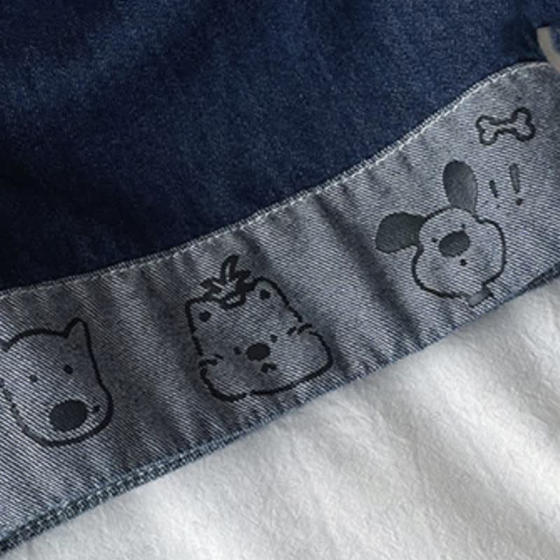 Toddler Baby Dog Pocket Denim Top and Shorts 2-piece Set - image 7