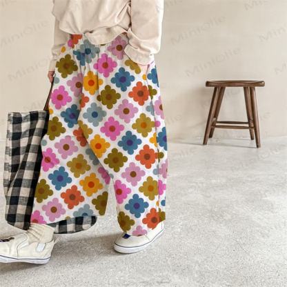 Baby Colorful Flower Pants - White - 2-3T - image 1