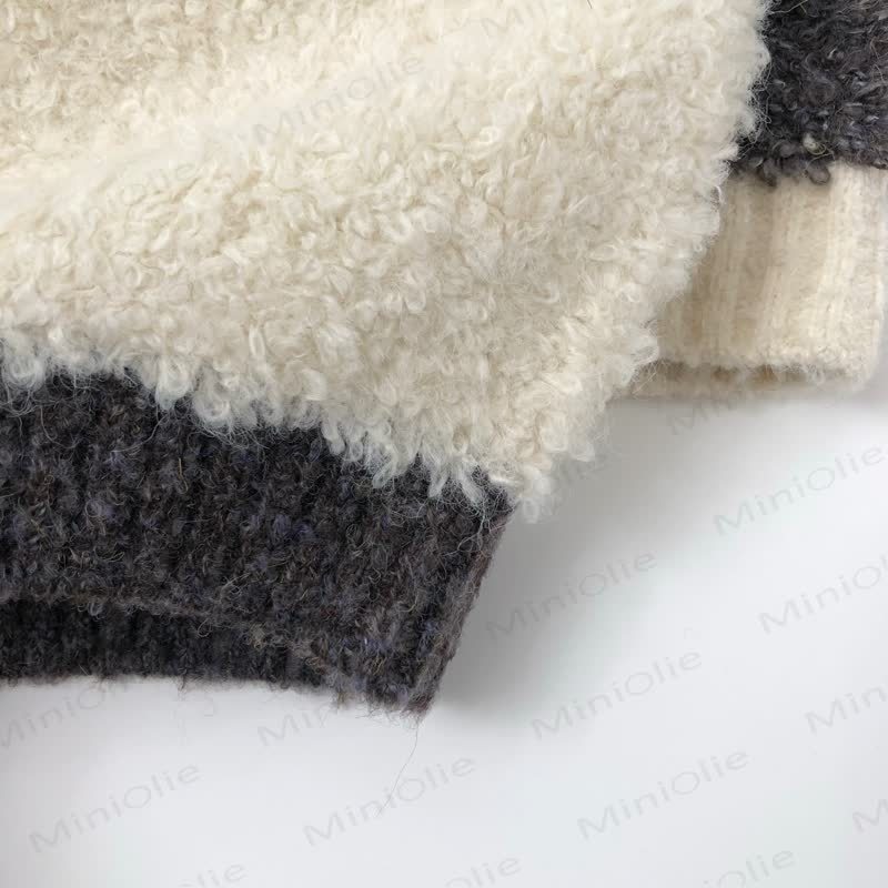 Kid Round Neck Pullover Knit Sweater - image 7