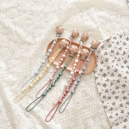 Baby Silicone Bear Pacifier Clip - image 3