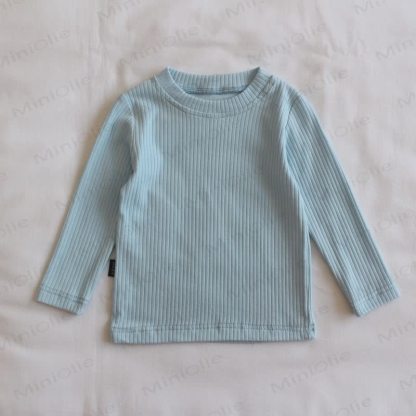 Baby Toddler Girl Solid Color Stripes T-shirt - Blue - 5-7T - image 5