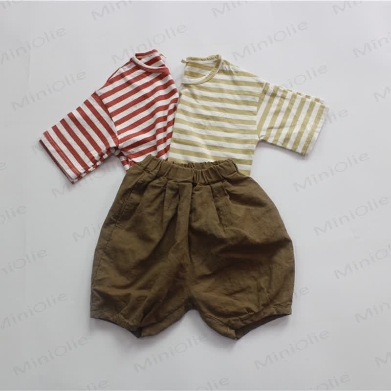 Kid Loose Striped Half-sleeved T-Shirt - image 5