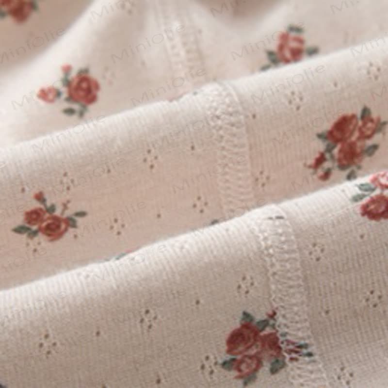 Toddler Baby Girls Floral Ruffle Collar Pajama Set - image 7