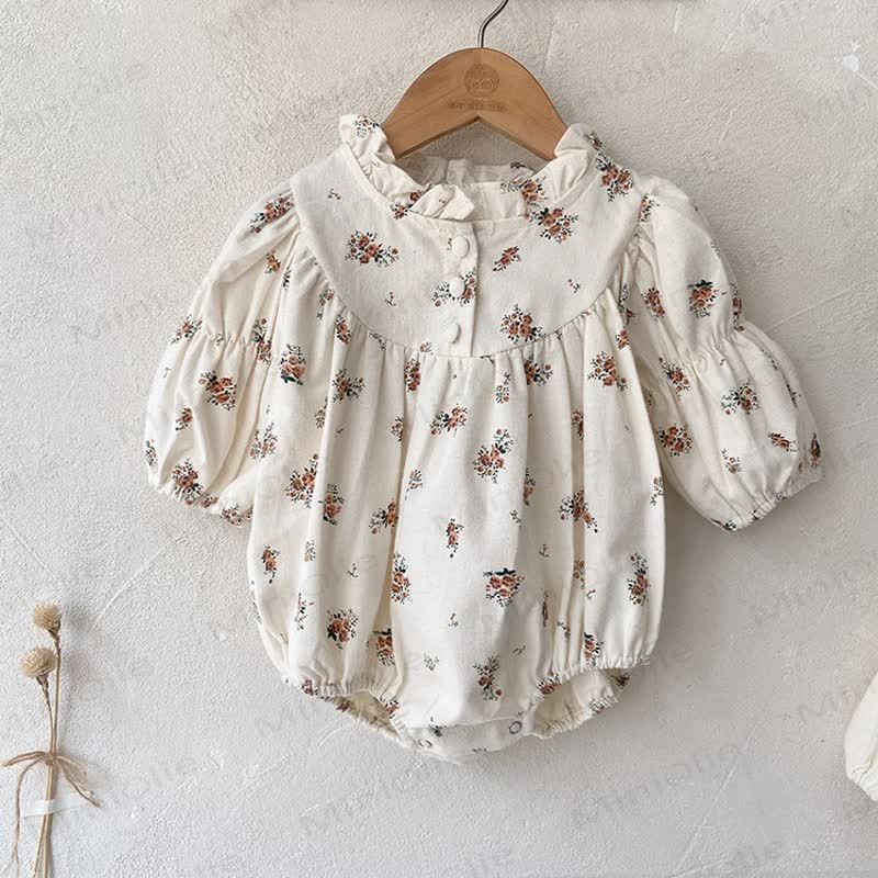Baby Beige/Floral Bodysuit - Floral - 18-24M - image 3