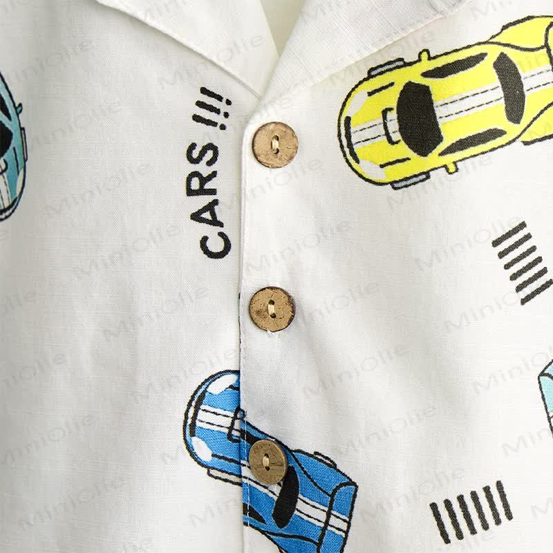 Toddler Boys Cars Print Shirt and Shorts 2-piece Set - image 5