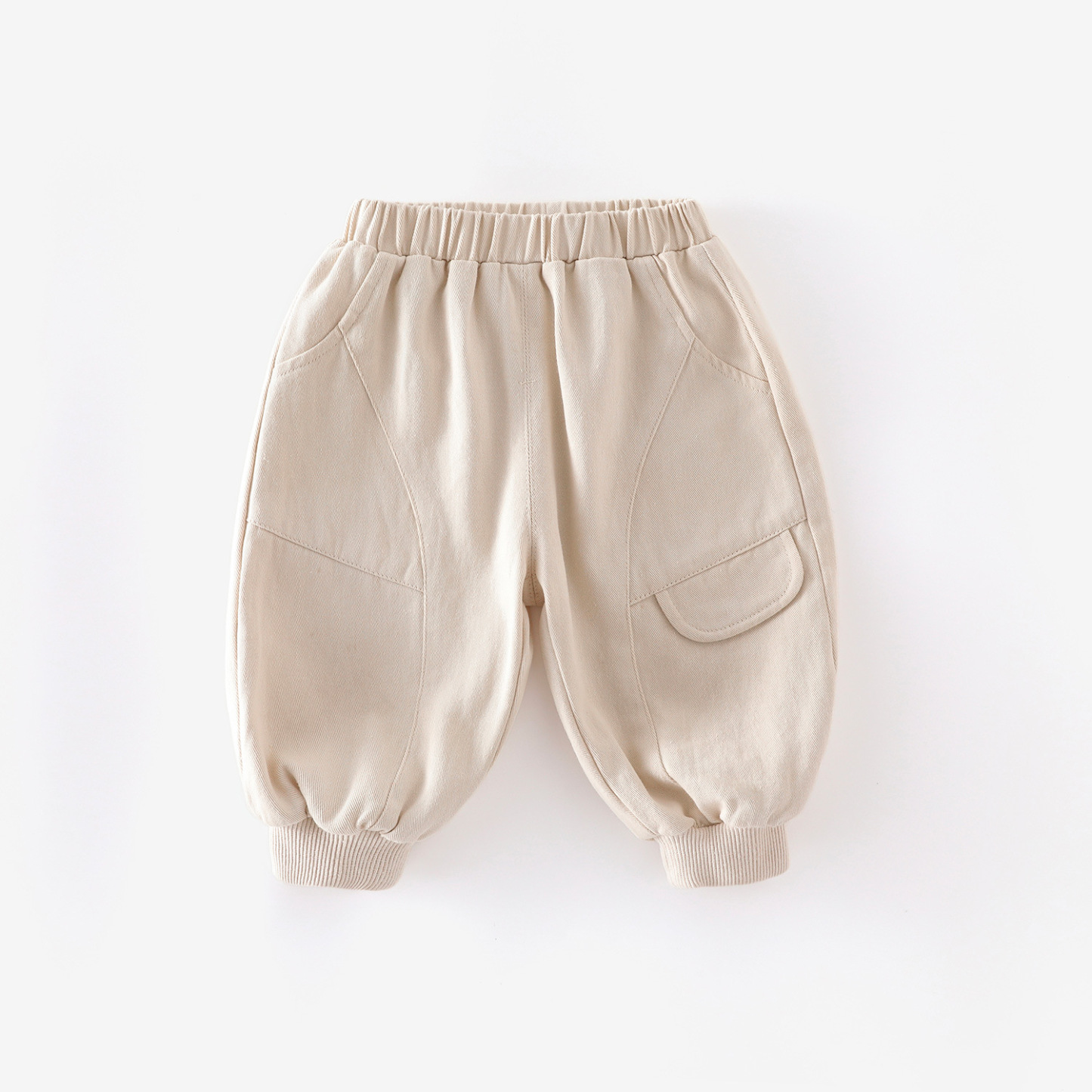 Baby Toddler Boy Solid Color Cargo Pants - Beige - 5-7T - image 2