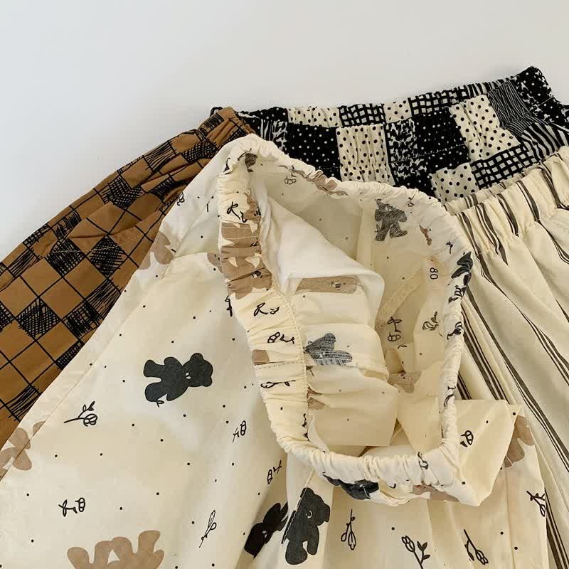 Toddler Bear Plaid Dots Striped Pants - image 8