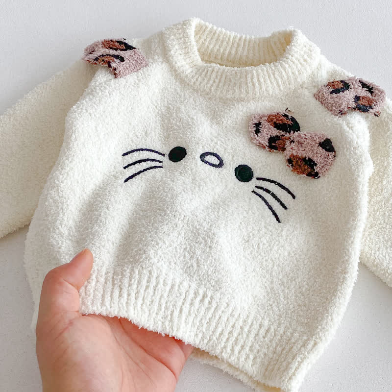 Baby Toddler Girls Leopard Cat Bow 2-piece Set - image 8