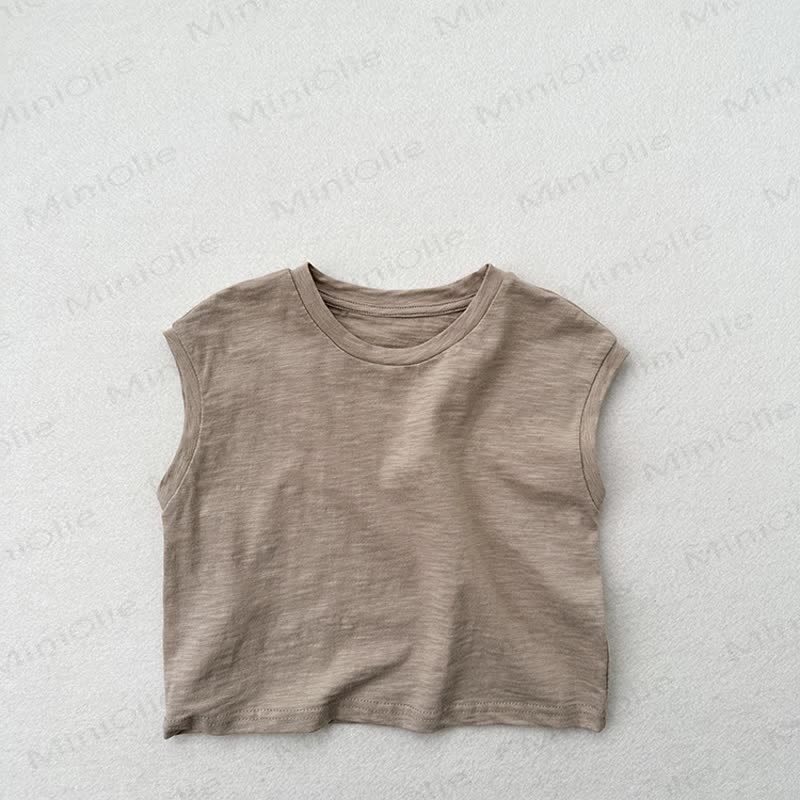 Toddler Solid Color Tank Top T-shirt - Grey - 7-9T - image 12