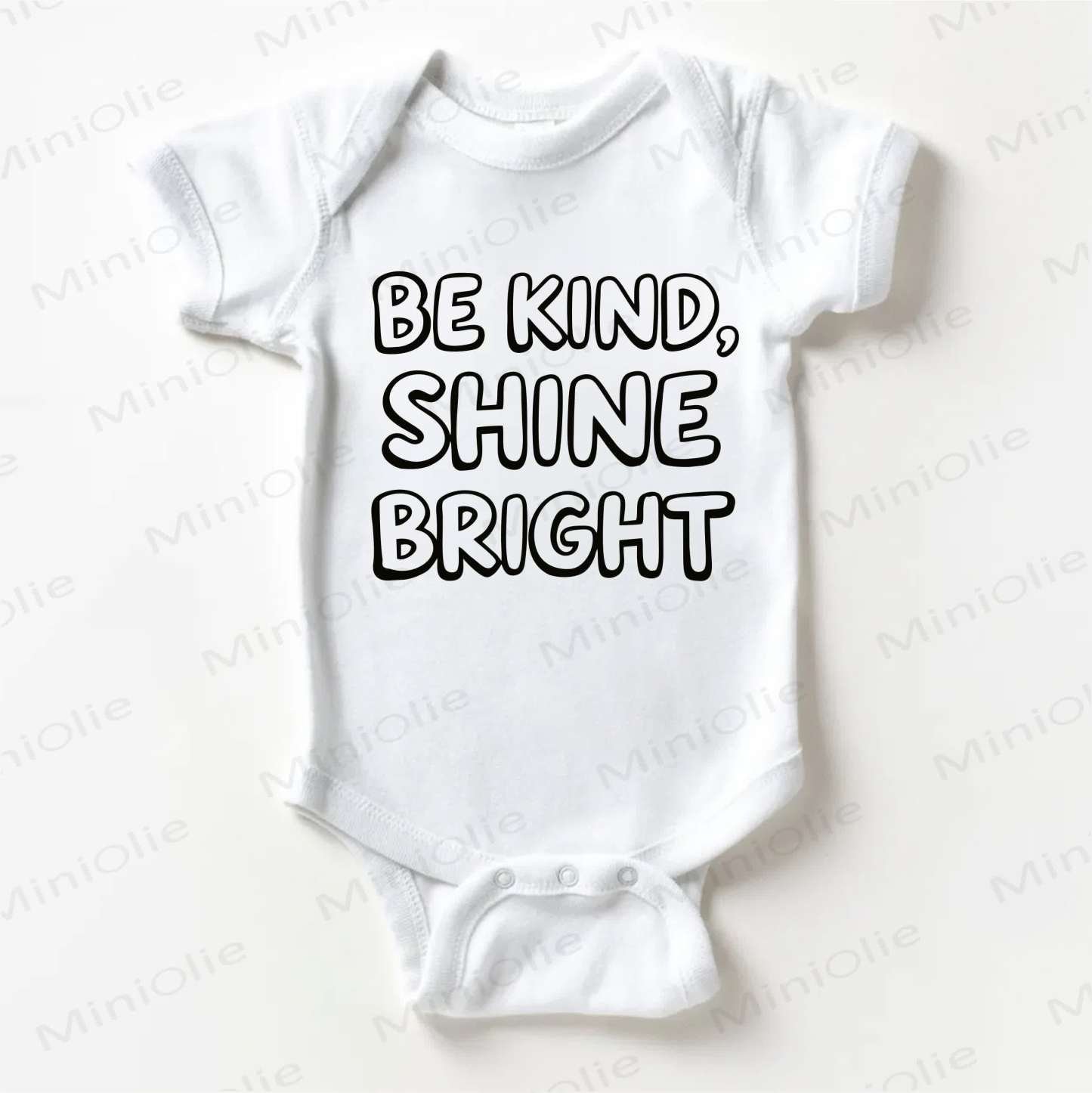 BE KIND, SHINE BRIGHT Baby White Bodysuit - White - 18-24M - image 1