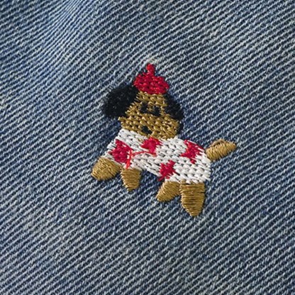 Baby Toddler Puppy Embroidered Denim Pants - image 10