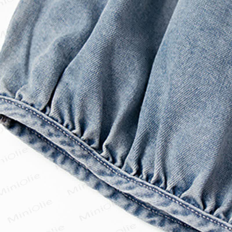 Toddler Boys Denim Solid Blue Pants - image 7