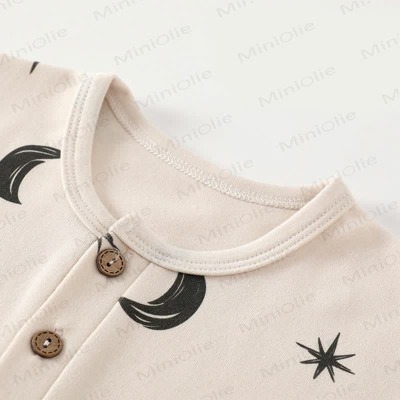 Baby Moon Dots Pajamas Romper - image 8