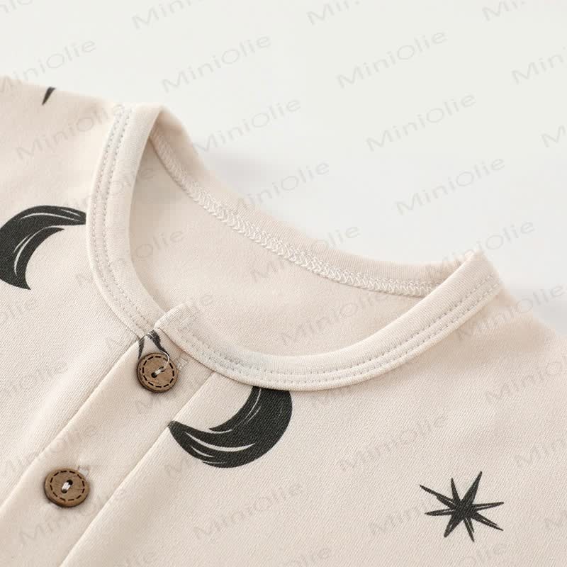 Baby Moon Dots Pajamas Romper - image 8