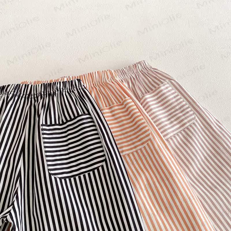 Baby Toddler Striped Bow Pants - image 11