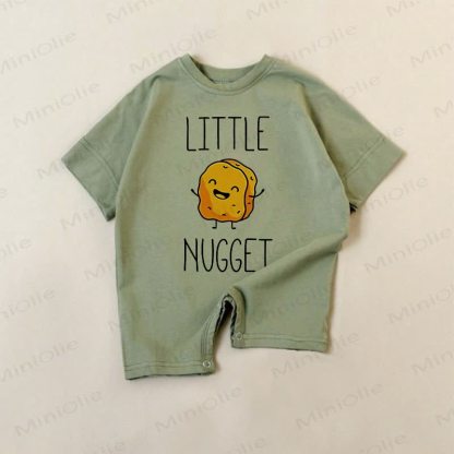LITTLE NUGGET Baby Smiling Face Green Romper - Green - 18-24M - image 1