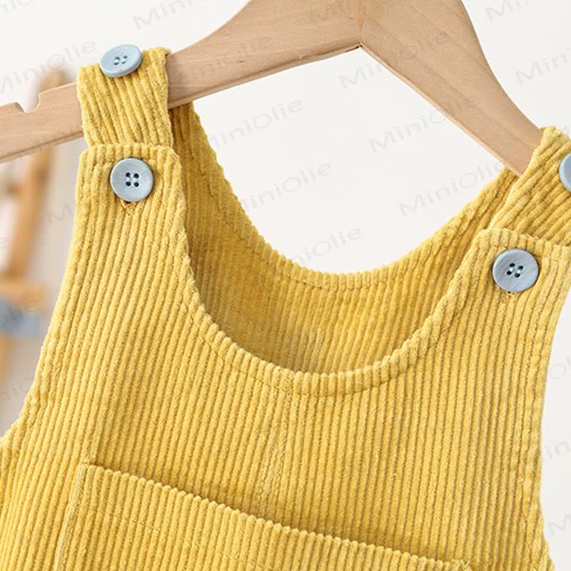 Toddler Dachshund Pocket Corduroy Overalls - image 6