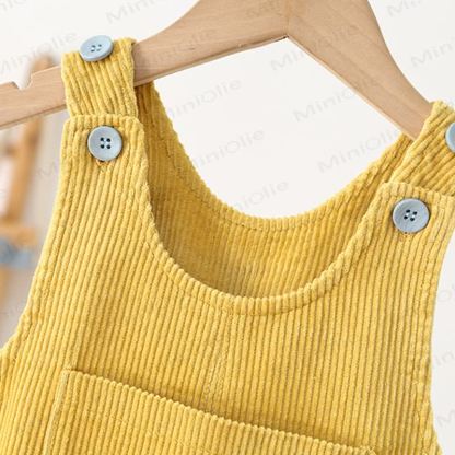 Toddler Dachshund Pocket Corduroy Overalls - image 6