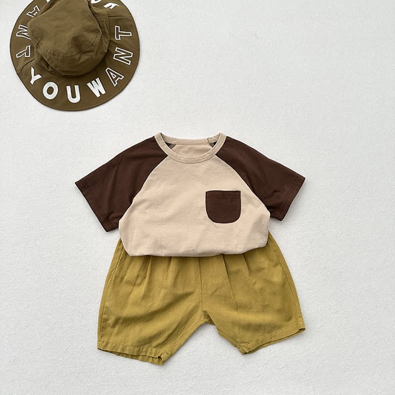 Toddler Contrast Color Raglan T-Shirt - image 11