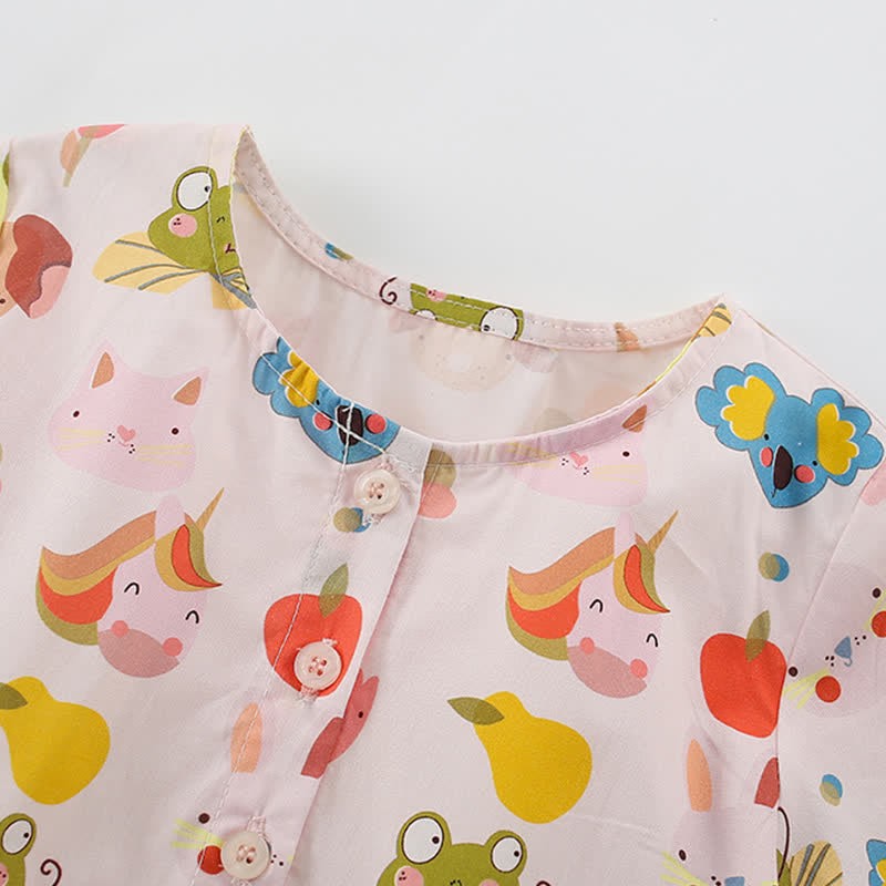 Toddler Kid Fruit Unicorn Animal Dress - image 4